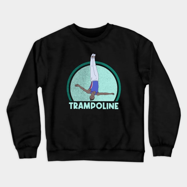 Trampoline Gymnastics Crewneck Sweatshirt by DiegoCarvalho